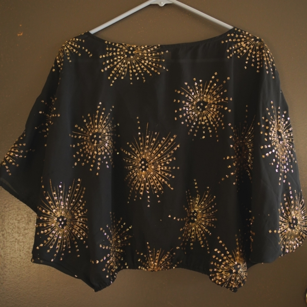 Black Vintage blouse size small